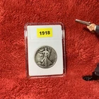1918 WALKING LIBERTY 🗽 HALF 💰in BCW SLAB FREE SHIPPING