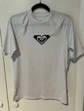 Women's Junior's ROXY TIGHT FIT UPF 50 Swim Rashguard Shirt Size XL