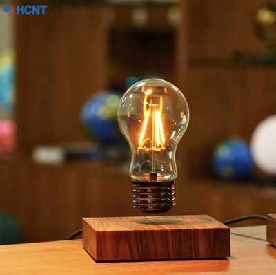 HCNT Floating Light Bulb Table Lamp Magnetic Levitating w/ base, night light 