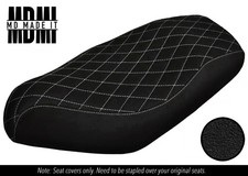 FITS GILERA RUNNER FX VX R 125 200 180 98-06 VINYL SEAT COVER DSG2 WHITE STITCH