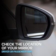 Left Side Power Mirror For 2019-2023 Ford Ranger | Textured Black Manual Fold | KB3Z17683F
