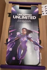 Ultra Mobile phone Store business Floor Display Sign Ultra Girl Standee Pop out