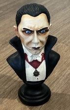 Midnight Moon Bela Lugosi Dracula Statue Halloween Bust Vampire Figurine Creepy
