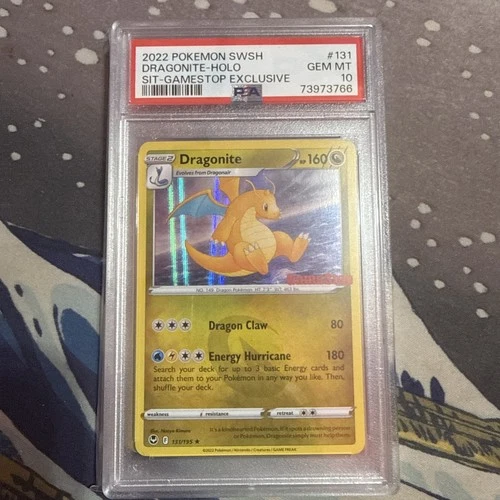 Dragonite 131/195 PSA 10 GameStop Exclusive Stamp Pokemon Slab