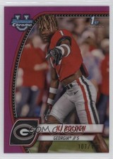 2024 Bowman University Chrome  Fuchsia Refractor #115  KJ Bolden #/150