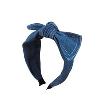 VANTOBEST Blue Denim Headbands Non-Slip Wide 1 Count Pack of 1 , B lue