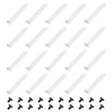 PCI Slot Cover Dust Filter, 20 Pcs Blanking Plate Expansion Blank Plate, White
