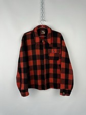 Woolrich Vintage 1940s Plaid Wool Hunting Jacket Men Size 46 M L Red Buffalo