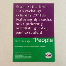 SOAK at the Leeds Corn Exchange Saturday 29th Feb Rave Flyer.....