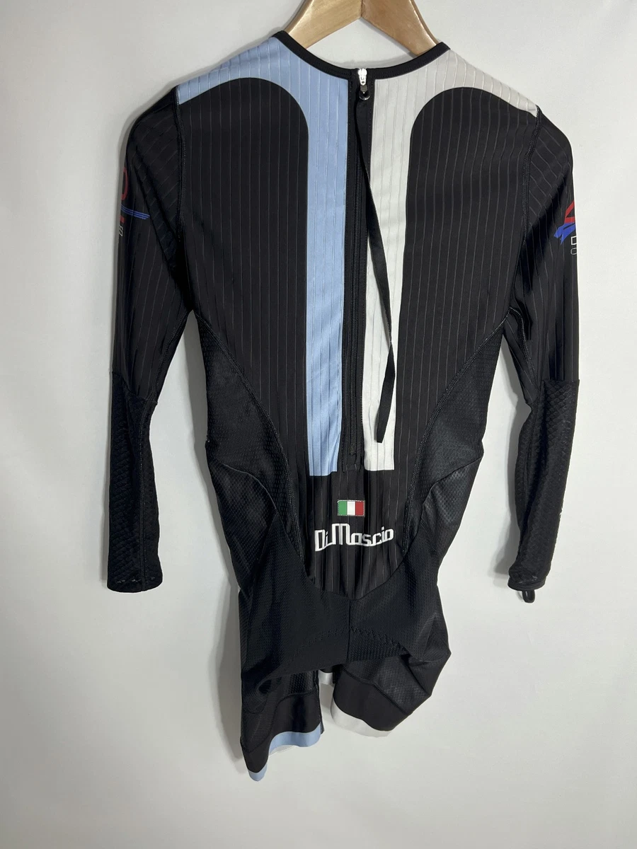 Traje de piel Di Mascio Vigore Pro Bagnall Hopkins | Para hombre | Negro/Blanco/Azul | Grande