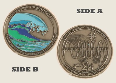 NSA Research Directorate Intelligence Science Challenge Coin  1#13