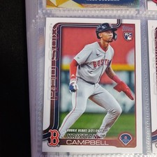 2025 Topps Update Series - Rookie Debut Kristian Campbell #US129 Red Sox