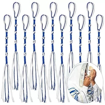 Tzitzits Thread Small Tassels Prayer Shawl Accessories Fringes 16 Blue, White