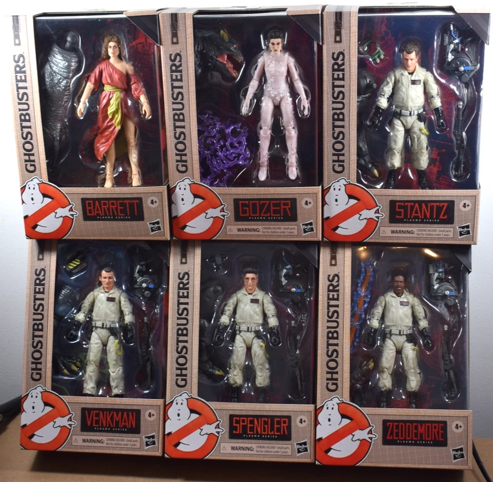 Hasbro GHOSTBUSTERS Plasma VENKMAN STANTZ SPENGLER ZEDDEMORE BARRETT GOZER BAF