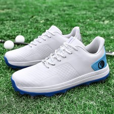Golf Shoes Men's Waterproof Golfing Non Slip Walking Cushioning Footwears