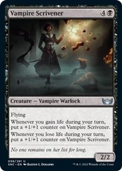 Vampire Scrivener 98/281 Streets of New Capenna Foil Uncommon