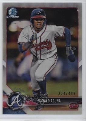 2018 Bowman Chrome Prospects Refractor /499 Ronald Acuna Jr #BCP1 Rookie RC 7fj