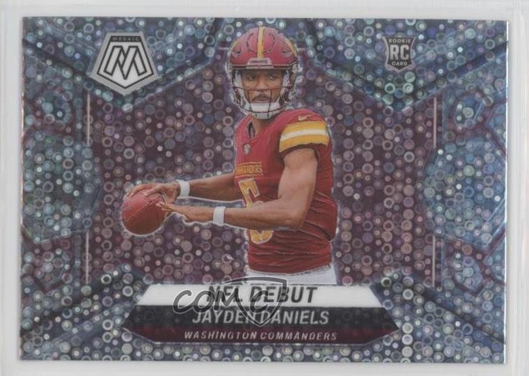 2024 Panini Mosaic NFL Debut No Huddle Silver Prizm Jayden Daniels Rookie RC