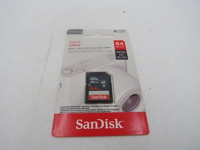 SanDisk 64GB Ultra SDXC UHS-I Memory Card 100MB/s SD Card C10 NEW SEALED