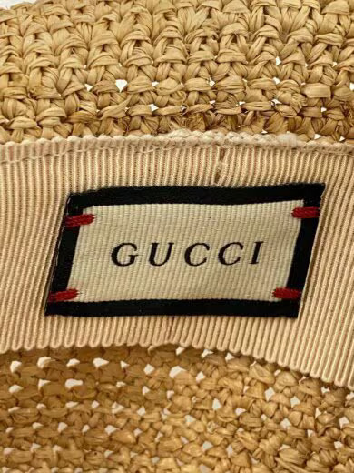 GUCCI Raffia Hat/ Medium/ Beige/ Solid Color/ Wom… - image 5