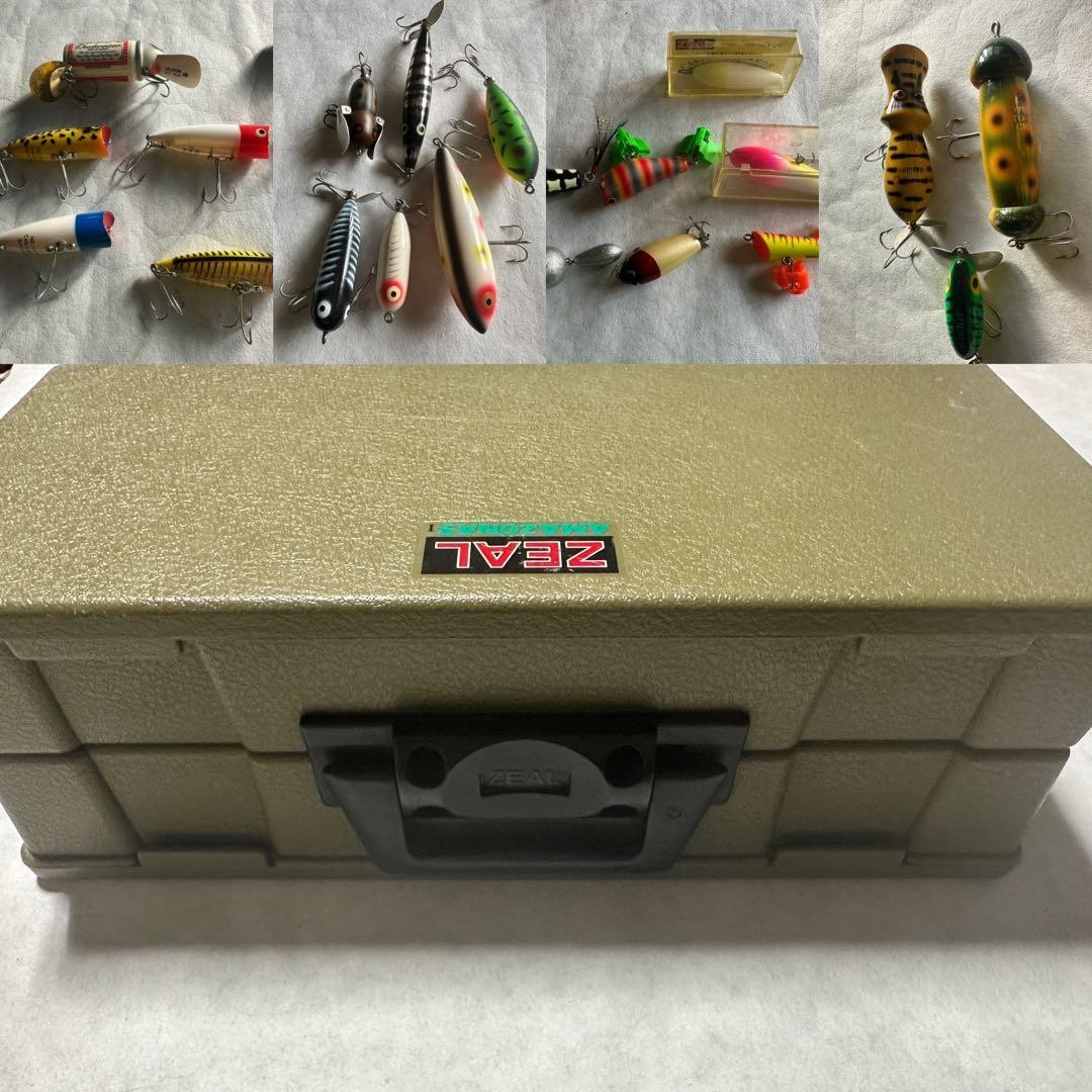 Doraku Heddon ZEAL Old Lure Set in Original Box Fish Fishing Bait Used - Image 1