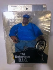 Mezco Notorious B.I.G. Action Figure Rap Stars Microphone & Chain Hop Hop. j9