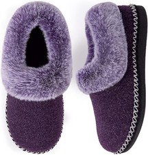 Women's Bootie Slippers Warm Soft Comfy Memory Foam Non-slip Indoor House Shoes