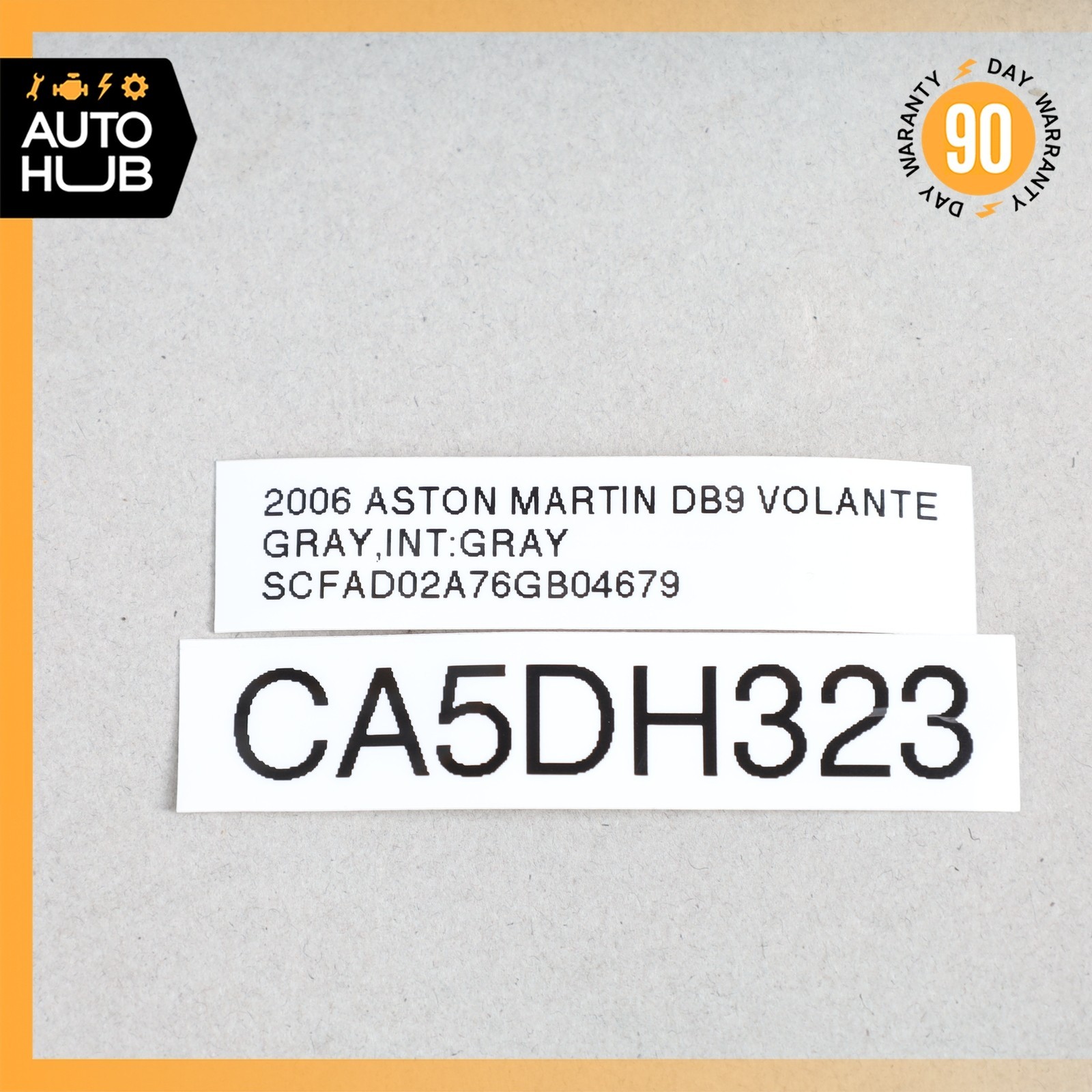 05-13 Aston Marin DB9 V12 Vantage Generator Alternator 200 AMP OEM 34k