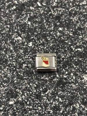 Original nomination modular charm enamel soda can 18 KT stainless steel Italy