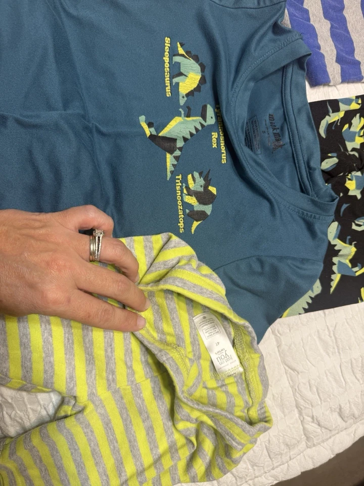 Boys' Pajama Lot Assortment Size 5 Used 10 Piece Carters - Image 4 of 4