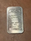 JM Johnson Mathey 1 Oz .999 Silver With Dark Purple Toning