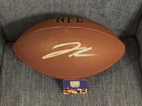 Jahmyr Gibbs Signed Detroit Lions Full Size Football FiveStar COA Detroit Lions