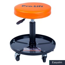 Garage Pneumatic Creeper Stool Chair 300 Lbs Capacity Padded Adjustable