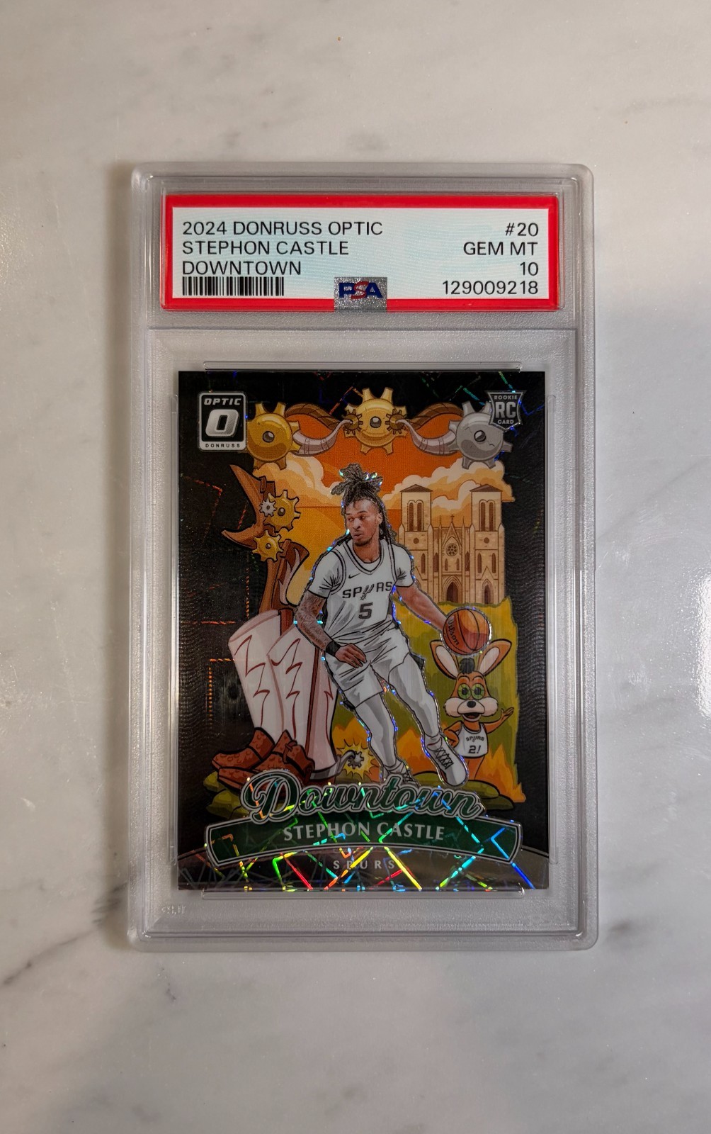 🔥 2024 Donruss Optic Stephon Castle Rookie Downtown - PSA 10 🔥
