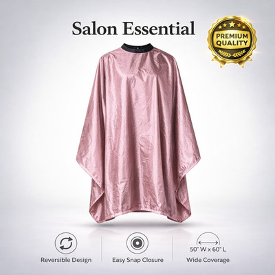Reversible Styling Cape Black Chemical Proof 50 x 60 Inches
