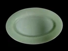 Vintage Fire King ☆ 9 1/2" Jadeite Jade Green Oval Serving Platter