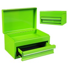 Green 10 Inch Mini Portable Steel Tool Box Drawer Small Metal Garage Chest Green 10 Inch Mini Portable Steel Tool Box Drawer Small Metal Garage Chest