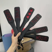 PU Leather Paddle Spanking Horse Riding Flogger Whip Crop Punishment OutdoorGame