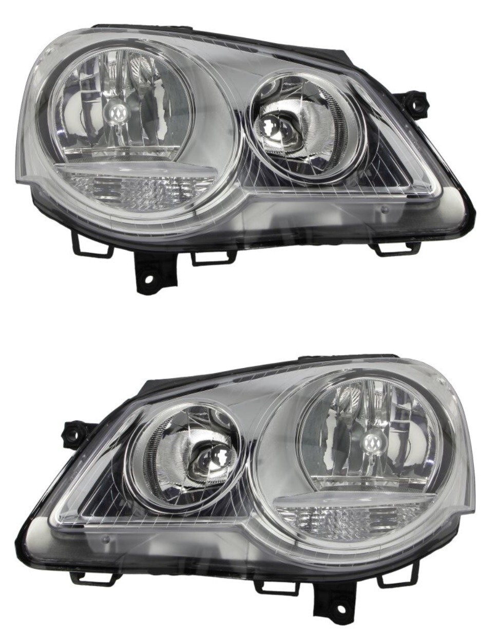 Phare avant gauche et droit pour VW Polo IV 9N3 2005-2009 optique électrique H1 H7