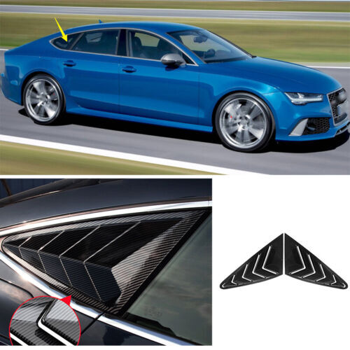 For Audi A7 S7 RS7 2012-2018 Carbon Fiber Quarter Window Louver