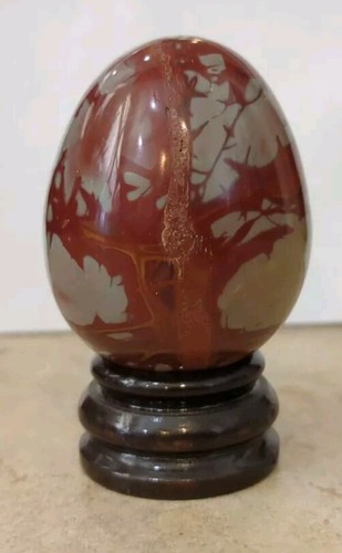 AUSTRALIAN NOREENA JASPER POLISHED EGG 168 GM 2 & 1/2 IN HEIGHT NEW CONDITION - Picture 3 of 9