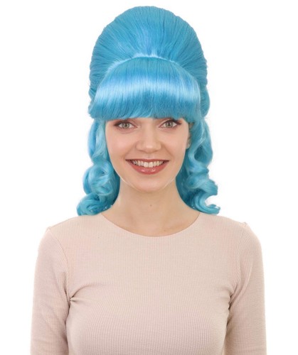 HPO Adult Women's Class 60's Brown Half Updo Wig with Ponytail, HW-7577 - Picture 24 of 65