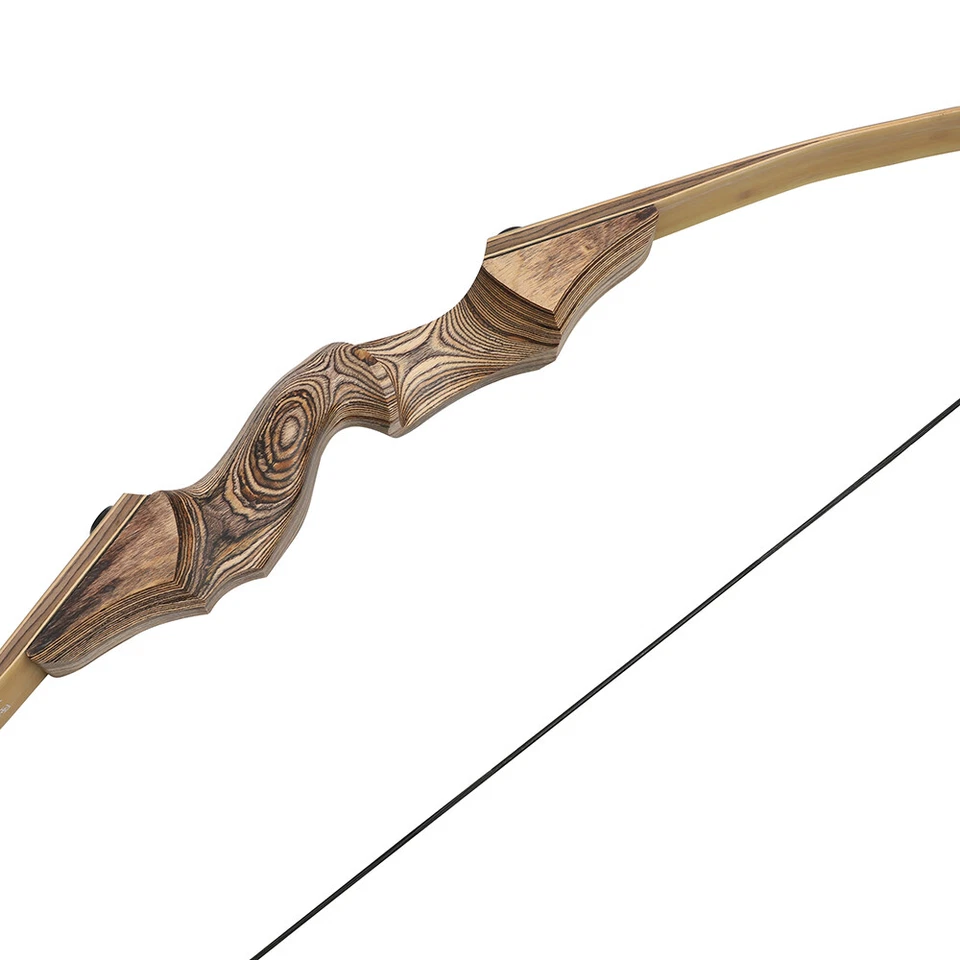 60'' Takedown Hunting Bow 20-60lbs Recurve Bow Wooden Adult Archery Target RH LH - Image 3 of 4