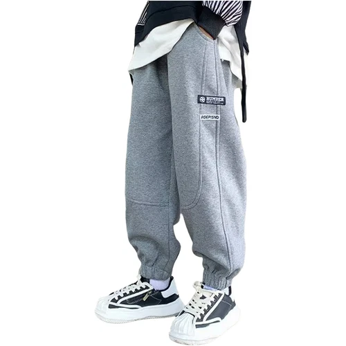 Kids Boys Joggers Baggy Sweatpants Casual Trousers Hiking Pants Picnic Bottoms - Picture 15 of 39