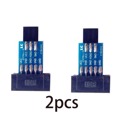 10 Pin to 6 Pin Adapter Board for AVRISP USBASP STK500 AVR Arduino ISP Interface