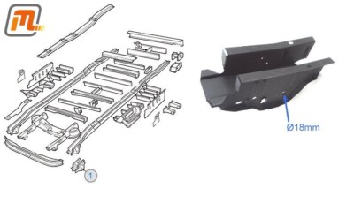 FORD Transit MK3 Längsträger vorne Federaufnahme alle Modelle