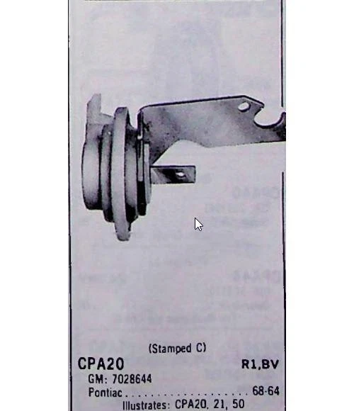庞蒂亚克 1964 - 68 Hygrade Choke 拉出 CPA20 repl 7028644 — 第 4/4 张图片