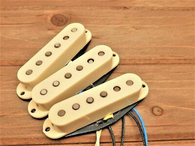 HYBRID GUITAR PICKUP SET ALNICO 5/2 MAGNETS SET OF 3 CREAM FOR