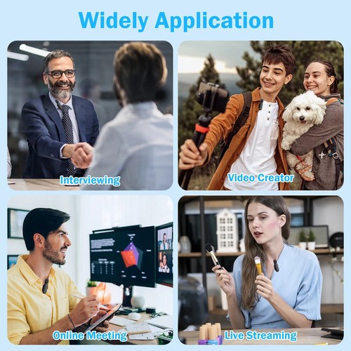 Wireless Microphone Audio Video Recording Type C For iPhone 15 For Android Phone - Photo 15/19
