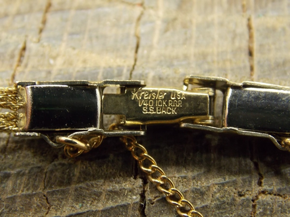Kreisler NOS Unused Watch Band Butterfly Clasp Rolled Gold  display picture 2